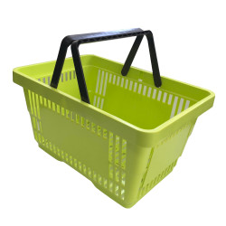 Купівельні кошики для супермаркету PLAST 22 Lime